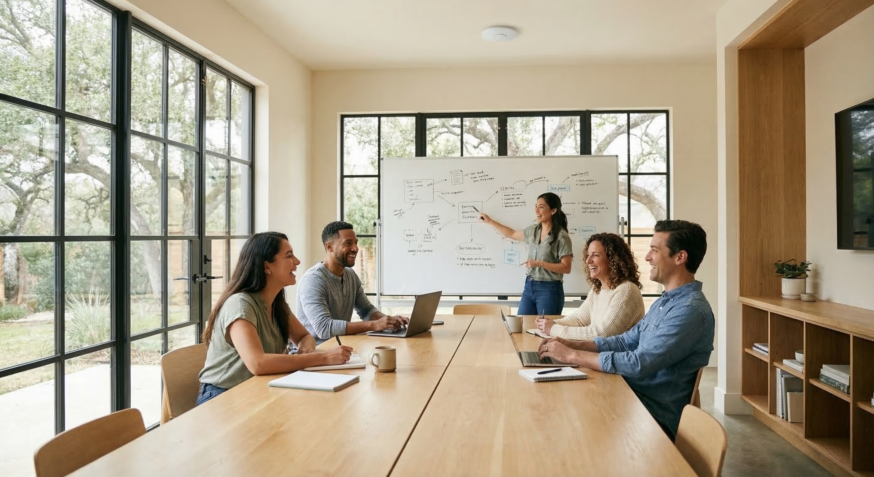 Business network installation in Austin office